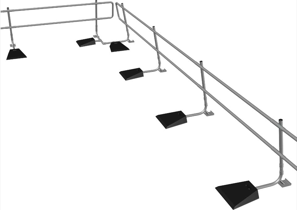 Folding Guardrail System | Roof Safety Systems | Roofco