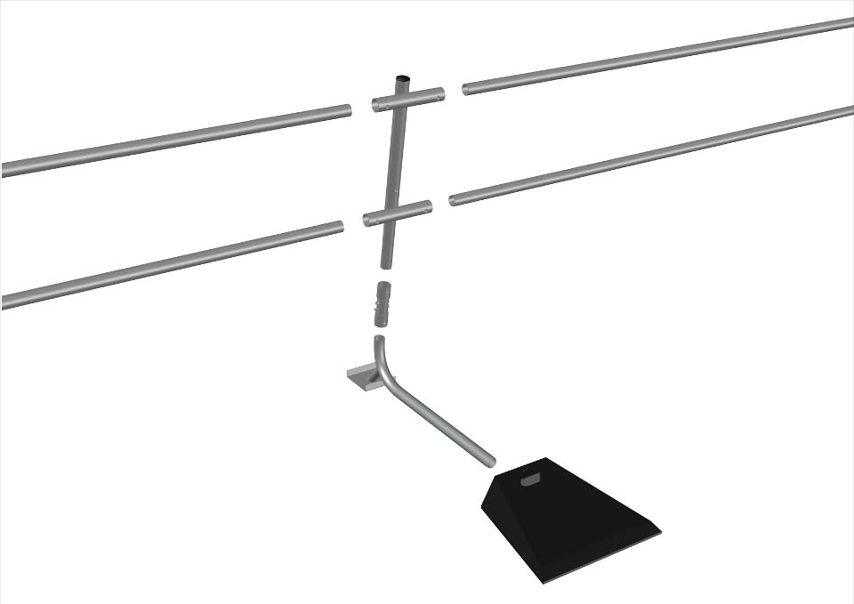 Folding Guardrail System Roof Safety Systems Roofco