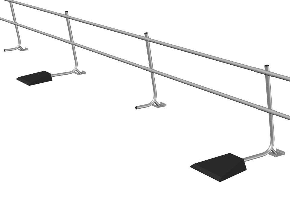 Freestanding Guardrail System Supporting Image