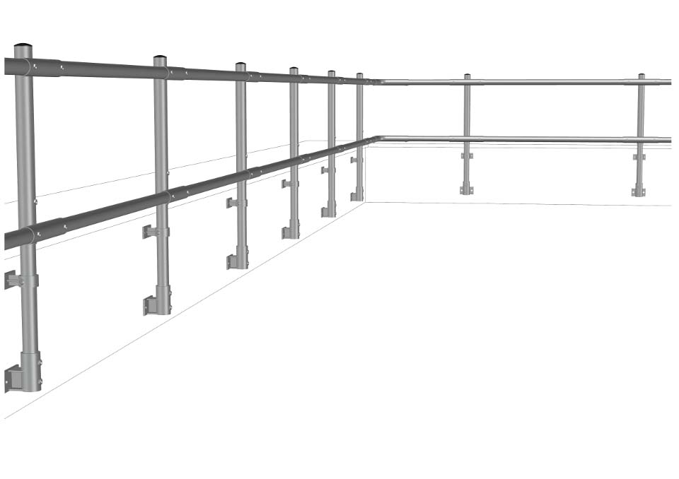 Side Fixed Parapet Guardrail System Supporting Image